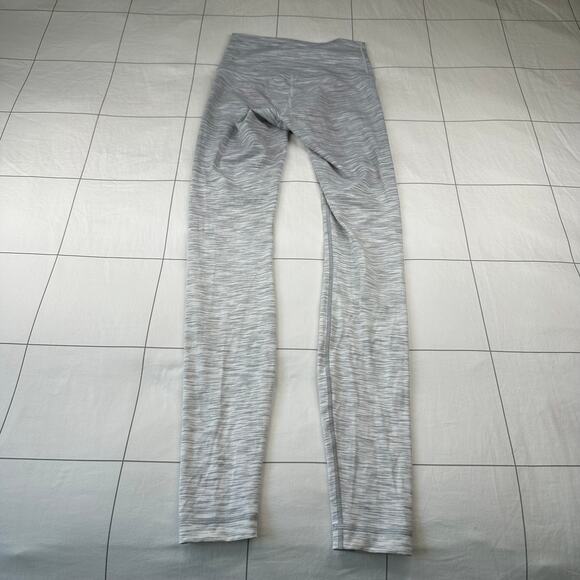 Lululemon Leggings Womens 2 Gray Wunder Under Hi-Rise Ombre Melange Luon 28" Gym - Picture 3 of 11
